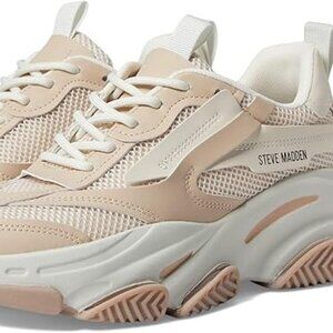 Steve Madden NEW Possession Sneakers--Size 8.5--Trainers--Tennis Shoes--Tan